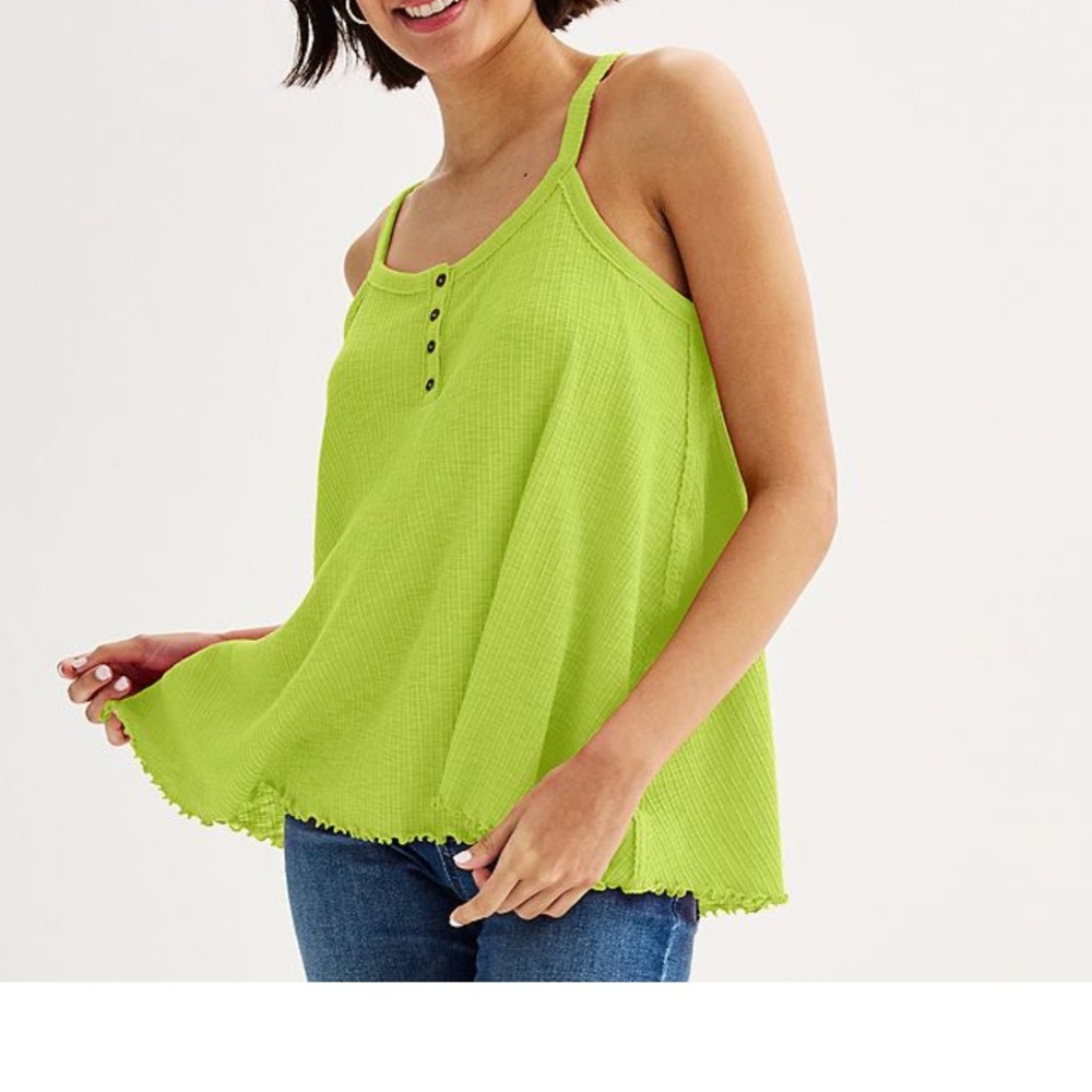 SO Vibrant Green Tank Top
